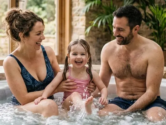 Espace de bien-être familial et baby spa à Caudry pour séances de bain enveloppé et détente parents-enfants